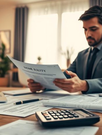 Best Family Law Firm In Florida - Trusted Experts For Families 10 A Detailed Desktop Scene With A Person Carefully Reviewing Financial Documents Related To Home Equity Exemptions. The Foreground Shows A Desk With A Laptop, Calculator, And Various Paperwork Spread Out. The Middle Ground Features The Person, Dressed In Professional Attire, Intently Studying The Documents. The Background Showcases A Well-Lit, Modern Home Office With Minimalist Decor, Warm Lighting, And A Large Window Providing Natural Illumination. The Overall Mood Is One Of Focus And Diligence, Reflecting The Importance Of The Task At Hand.